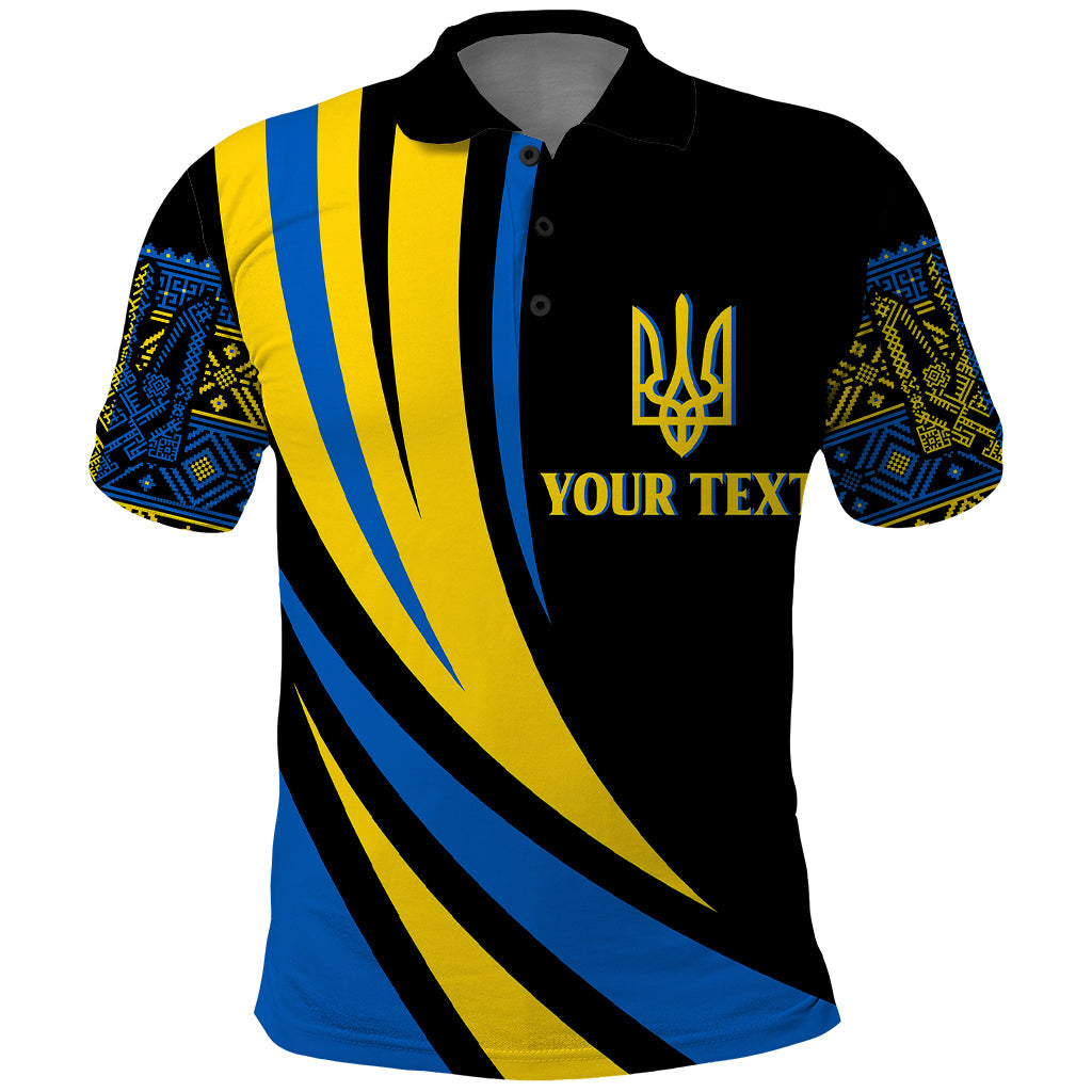 Personalised Ukraine Polo Shirt Independence Slava Ukraini "Battle Angel"