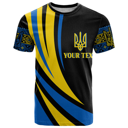 Personalised Ukraine T Shirt Independence Slava Ukraini "Battle Angel"