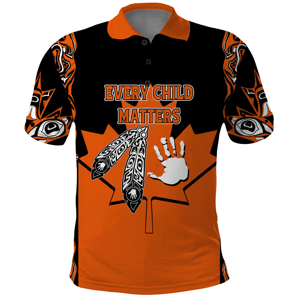 Personalised Canada Indigenous Polo Shirt Every Child Matters
