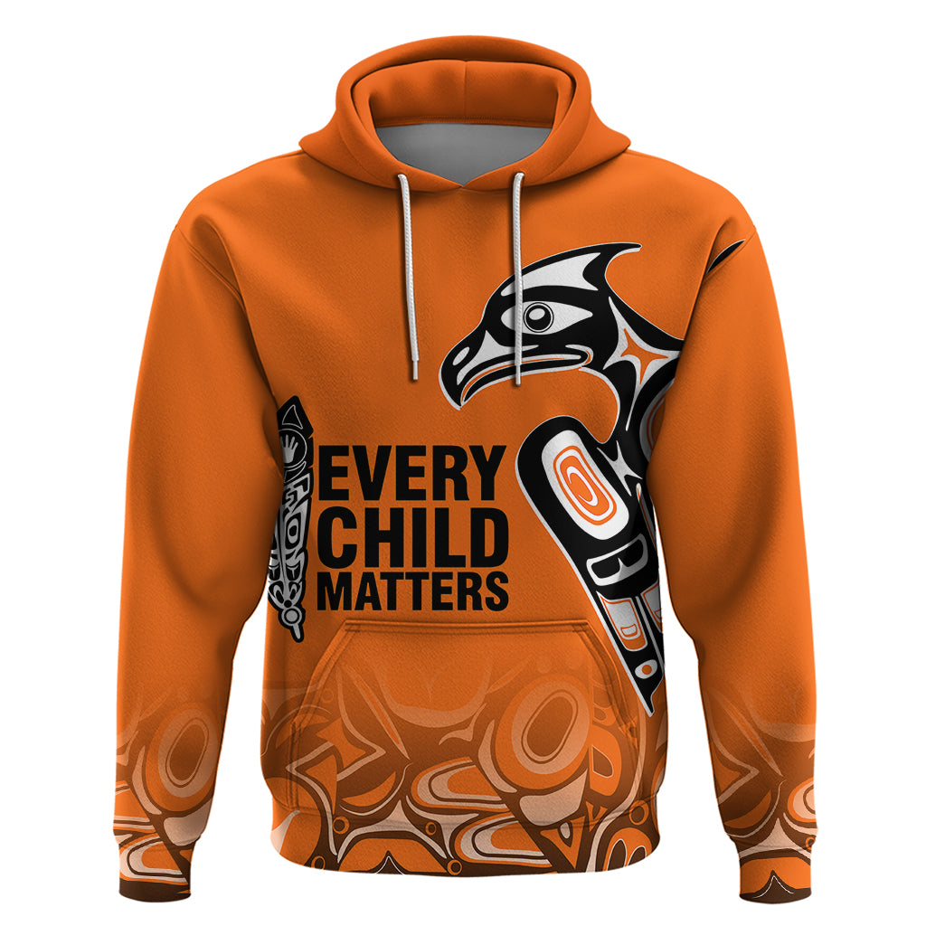Canada Indigenous Hoodie Aboriginal Bird Art - Every Child Matters