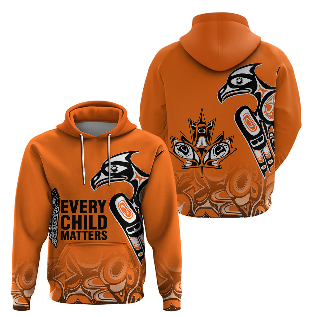 Canada Indigenous Hoodie Aboriginal Bird Art - Every Child Matters