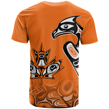 Canada Indigenous T Shirt Aboriginal Bird Art - Every Child Matters