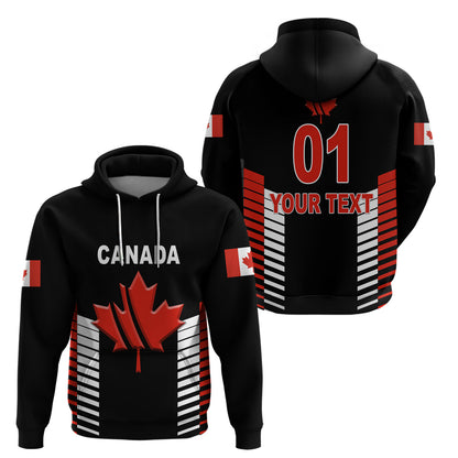 Custom Canada Crickehoodie Maple Leaf Unique Style Black