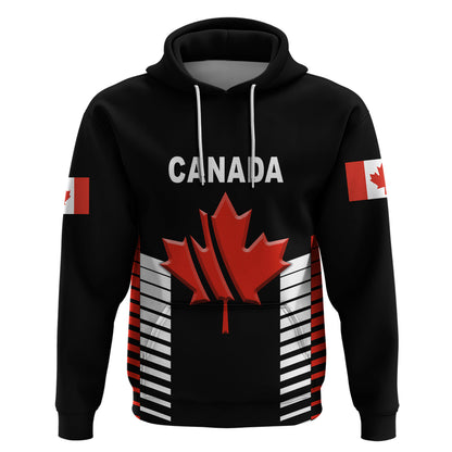 Custom Canada Crickehoodie Maple Leaf Unique Style Black