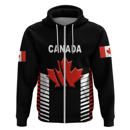 Custom Canada Crickehoodie Maple Leaf Unique Style Black