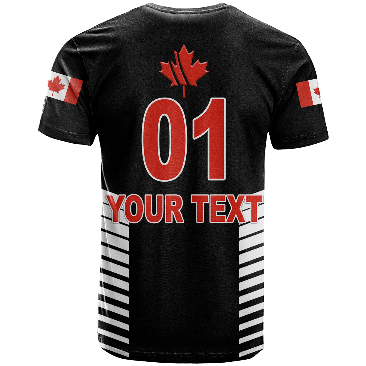 Custom Canada Cricket T Shirt Maple Leaf Unique Style Black
