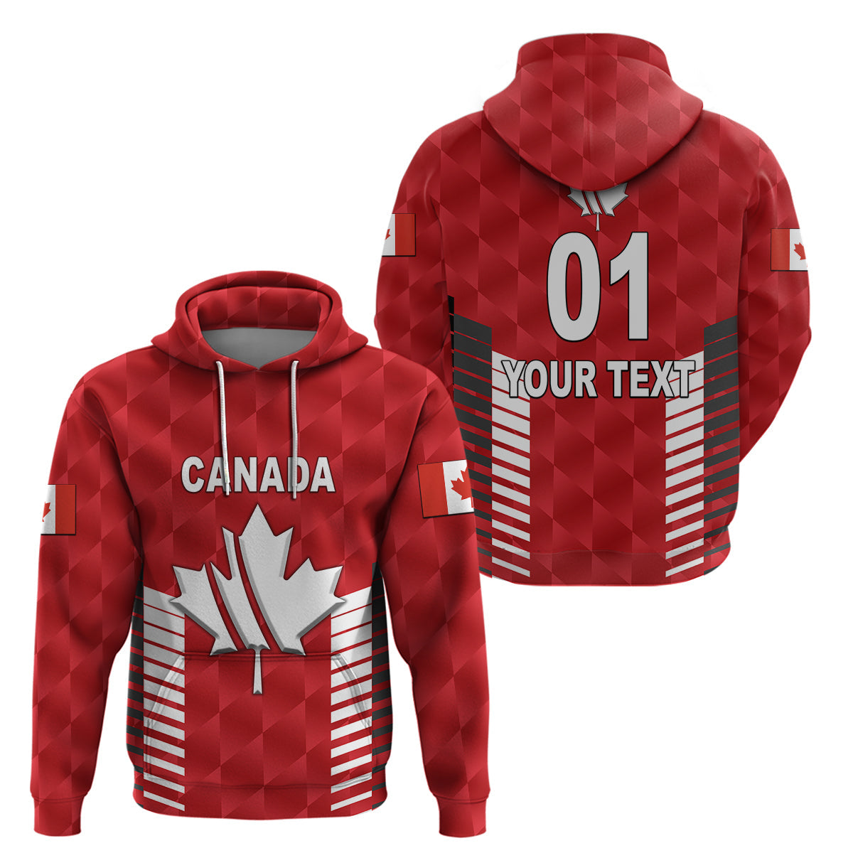 Custom Canada Crickehoodie Maple Leaf Unique Style Red