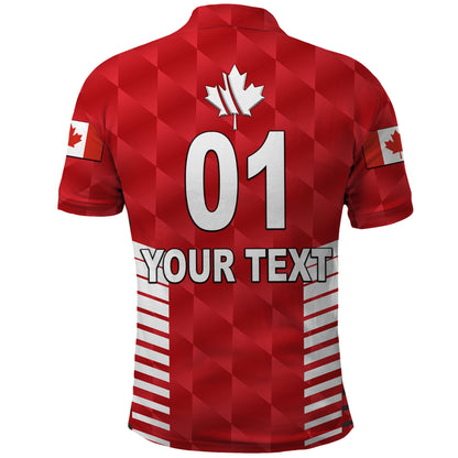 Custom Canada Cricket Polo Shirt Maple Leaf Unique Style Red