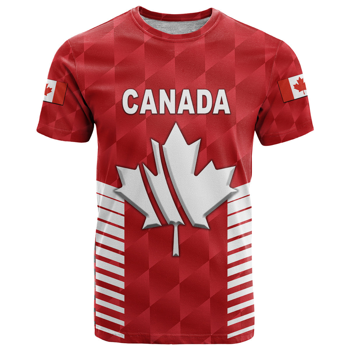 Custom Canada Cricket T Shirt Maple Leaf Unique Style Red