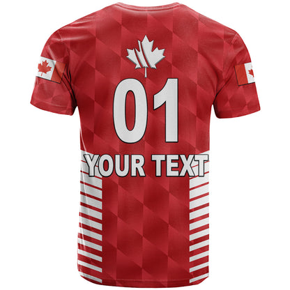Custom Canada Cricket T Shirt Maple Leaf Unique Style Red