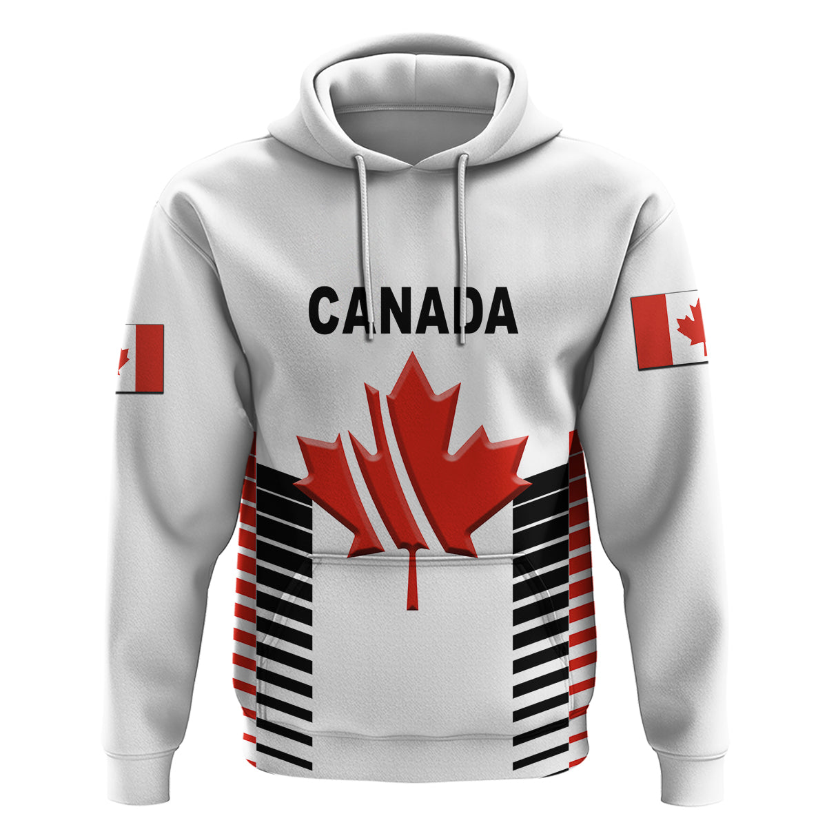 Custom Canada Crickehoodie Maple Leaf Unique Style White