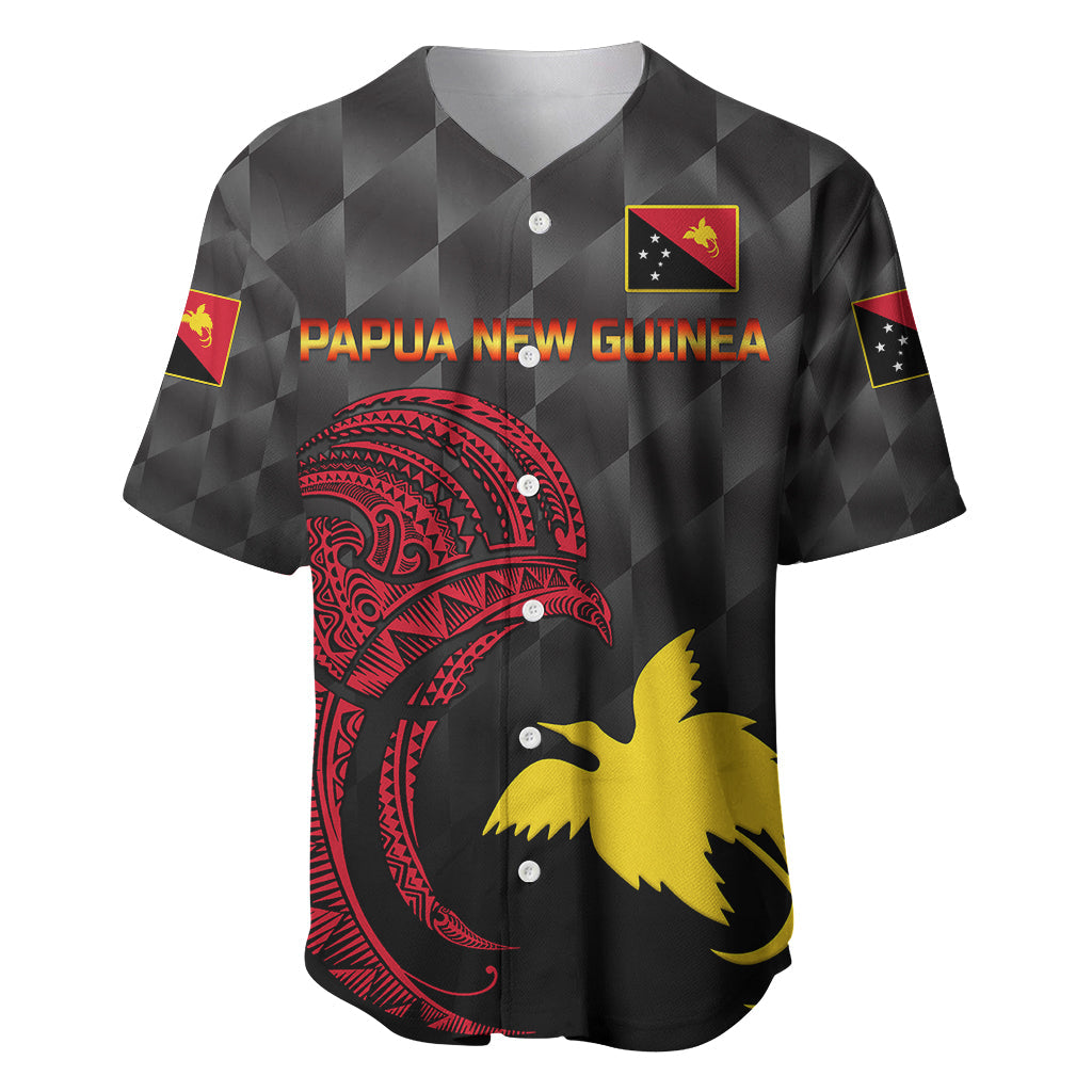 (Custom Personalised) Papua New Guinea Barramundis Cricket Baseball Jersey Birds Of Paradise Paradisaea Raggiana Original Black