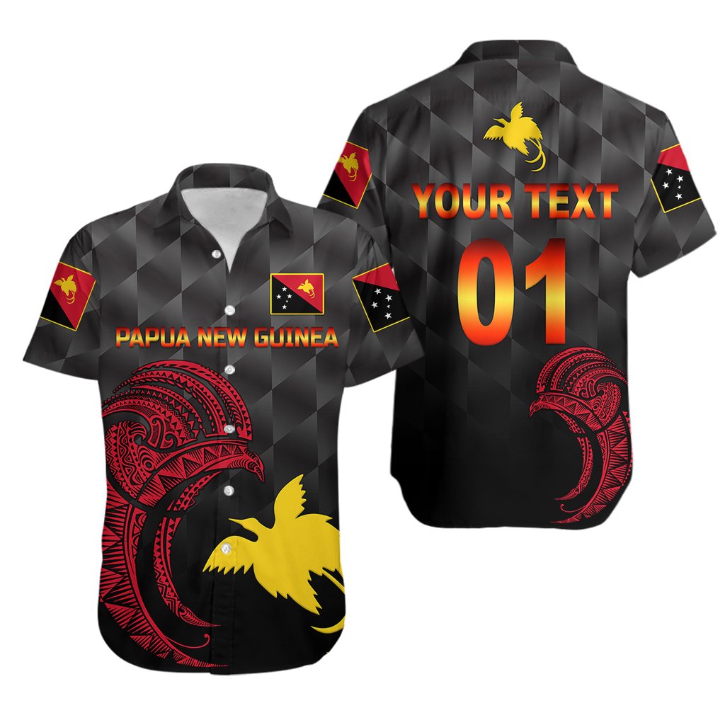 Custom Personalised Papua New Guinea Barramundis Cricket Hawaiian Shirt Birds Of Paradise Paradisaea Raggiana Original - Black
