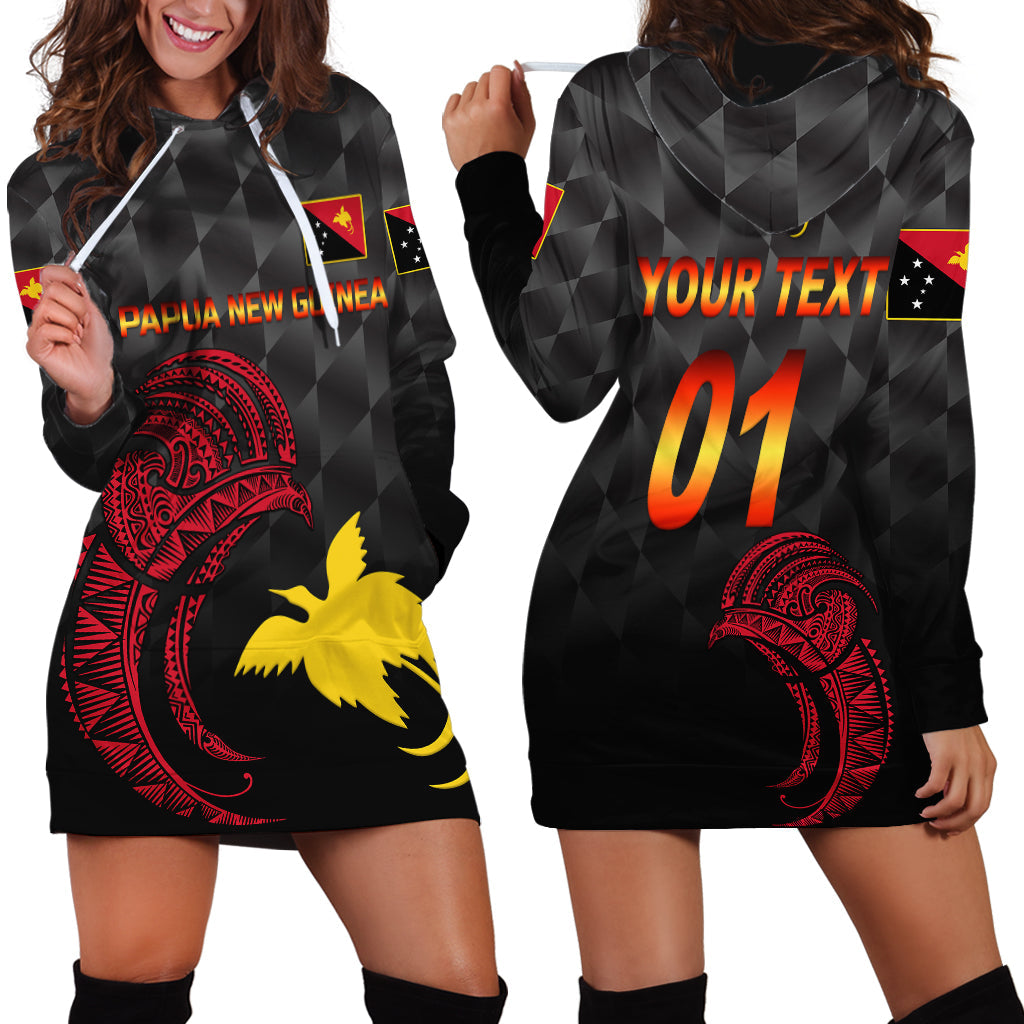 Custom Personalised Papua New Guinea Barramundis Cricket Hoodie Dress Birds Of Paradise Paradisaea Raggiana Original Black