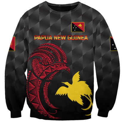 Custom Personalised Papua New Guinea Barramundis Cricket Sweatshirt Birds Of Paradise Paradisaea Raggiana Original Black