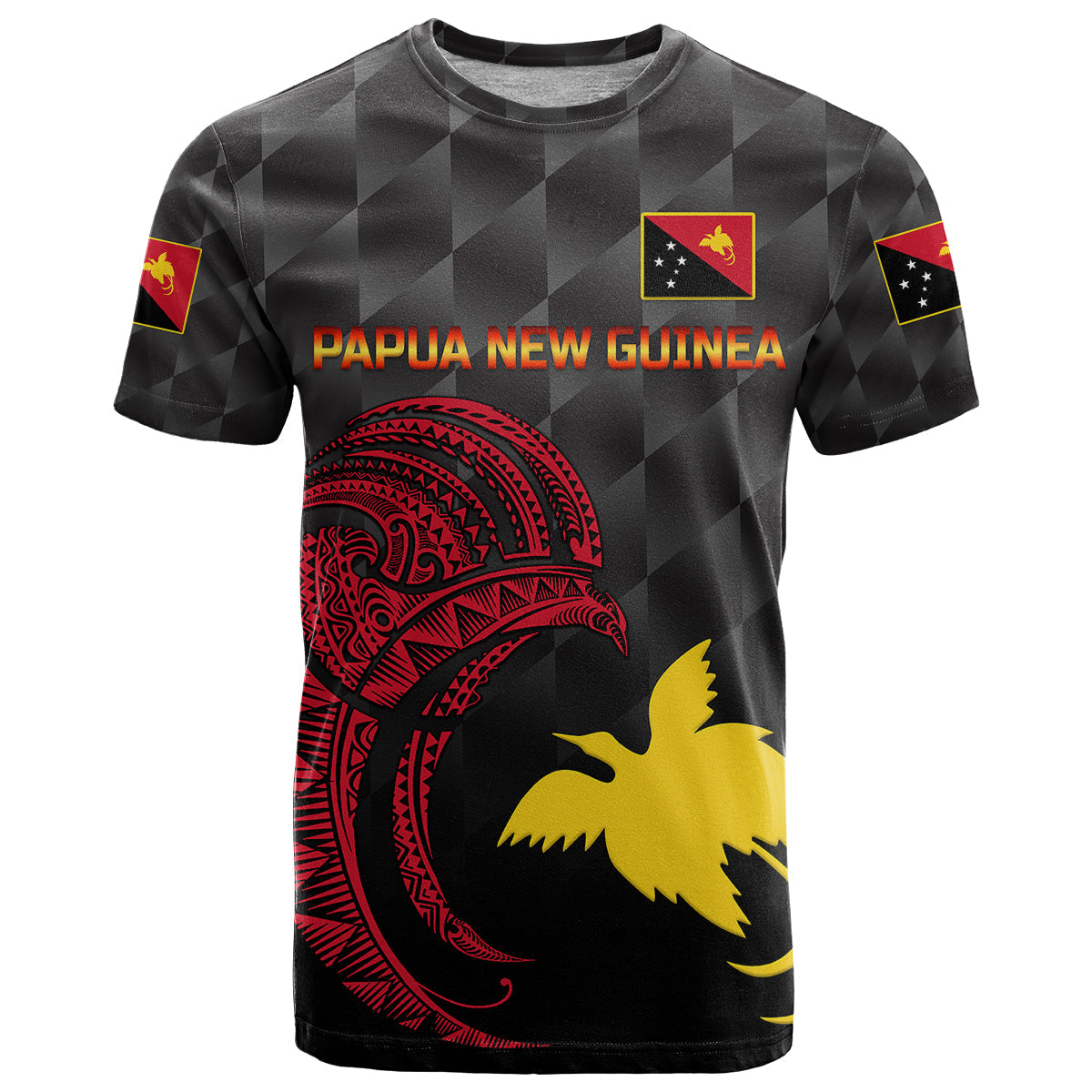 Custom Personalised Papua New Guinea Barramundis Cricket T Shirt Birds Of Paradise Paradisaea Raggiana Original - Black