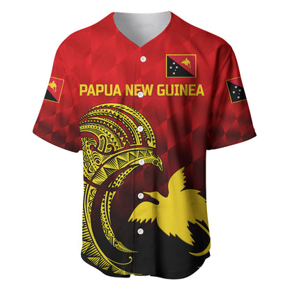 (Custom Personalised) Papua New Guinea Barramundis Cricket Baseball Jersey Birds Of Paradise Paradisaea Raggiana Original Red
