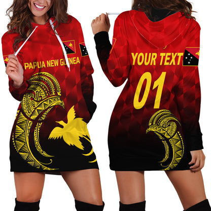 Custom Personalised Papua New Guinea Barramundis Cricket Hoodie Dress Birds Of Paradise Paradisaea Raggiana Original Red