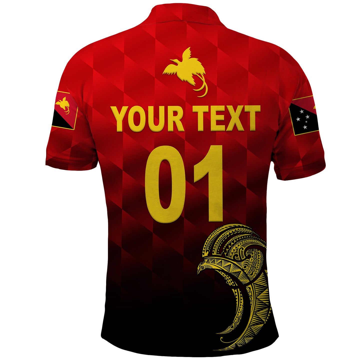 Custom Personalised Papua New Guinea Barramundis Cricket Polo Shirt Birds Of Paradise Paradisaea Raggiana Original - Red