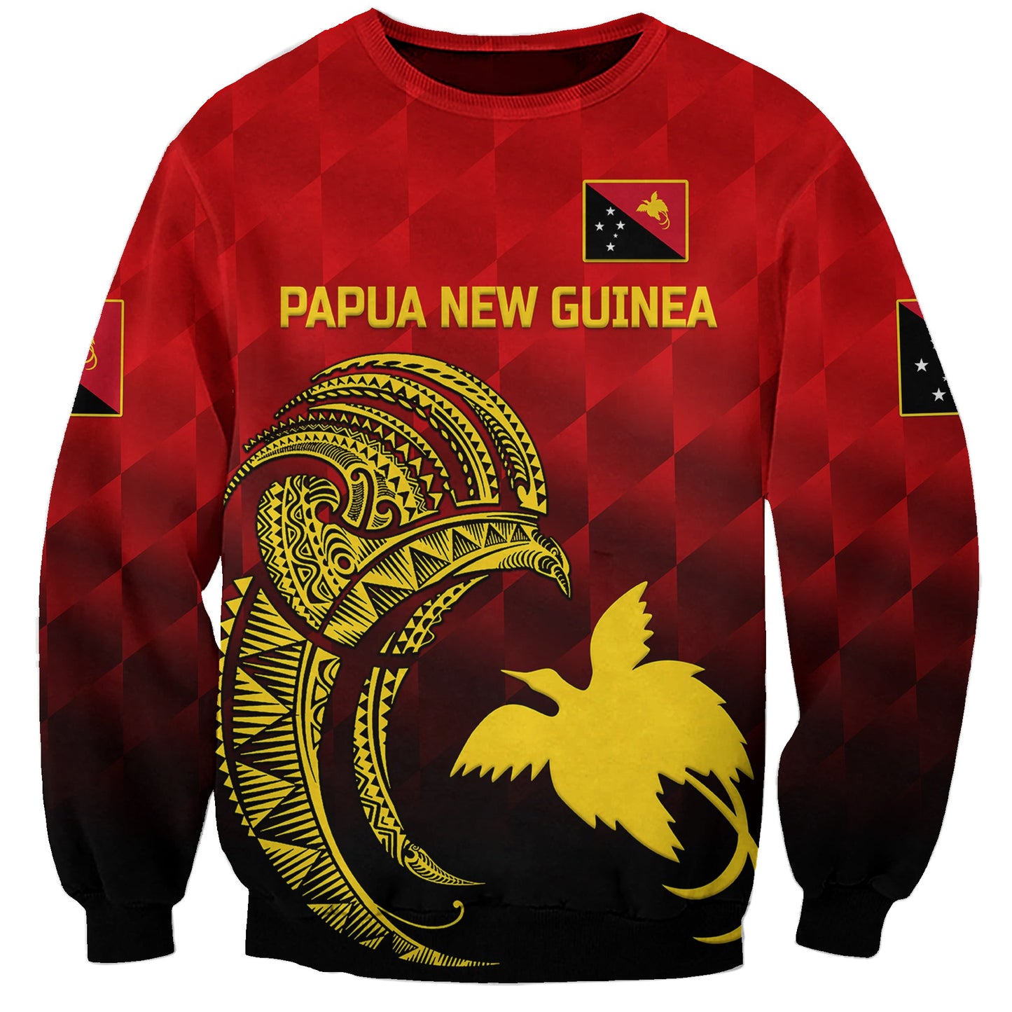 Custom Personalised Papua New Guinea Barramundis Cricket Sweatshirt Birds Of Paradise Paradisaea Raggiana Original Red