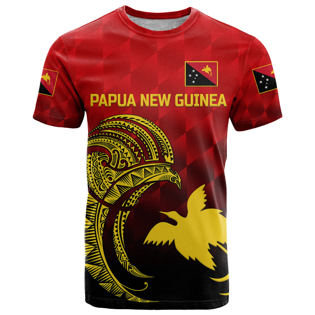 Custom Personalised Papua New Guinea Barramundis Cricket T Shirt Birds Of Paradise Paradisaea Raggiana Original - Red