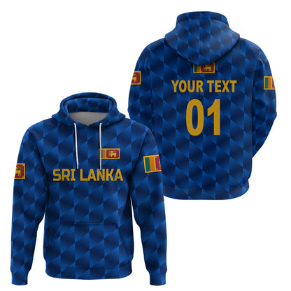 Custom Sri Lanka CrickeHoodie The Lions Unique Blue