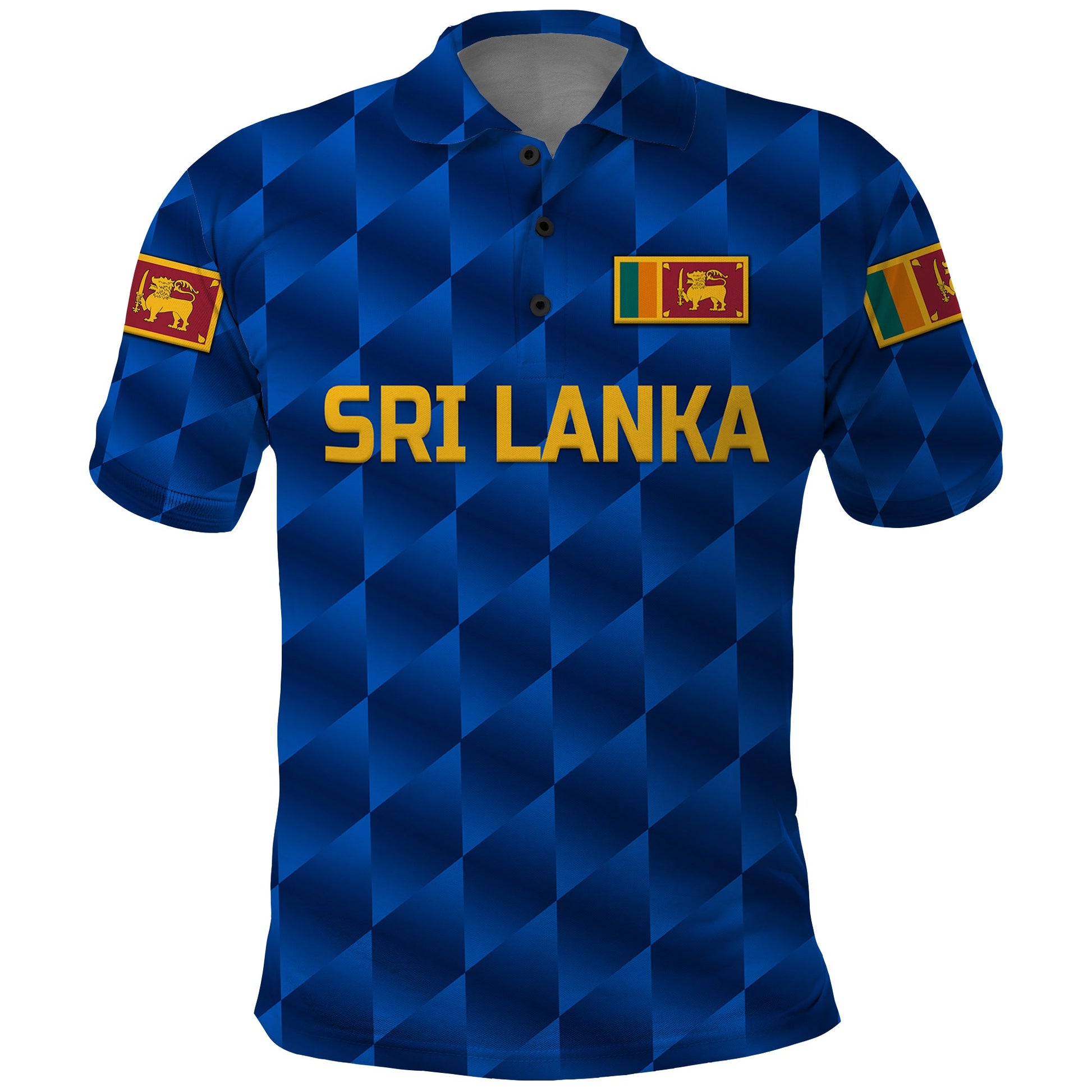 Custom Sri Lanka Cricket Polo Shirt The Lions Unique Blue