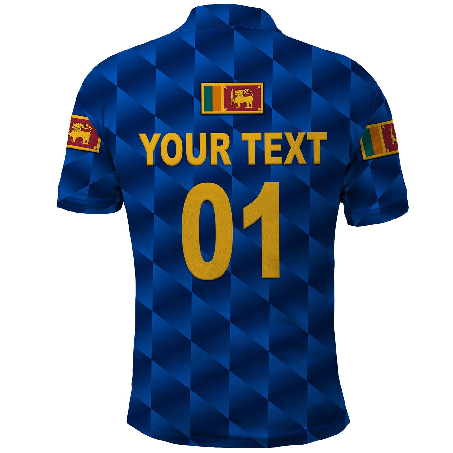 Custom Sri Lanka Cricket Polo Shirt The Lions Unique Blue