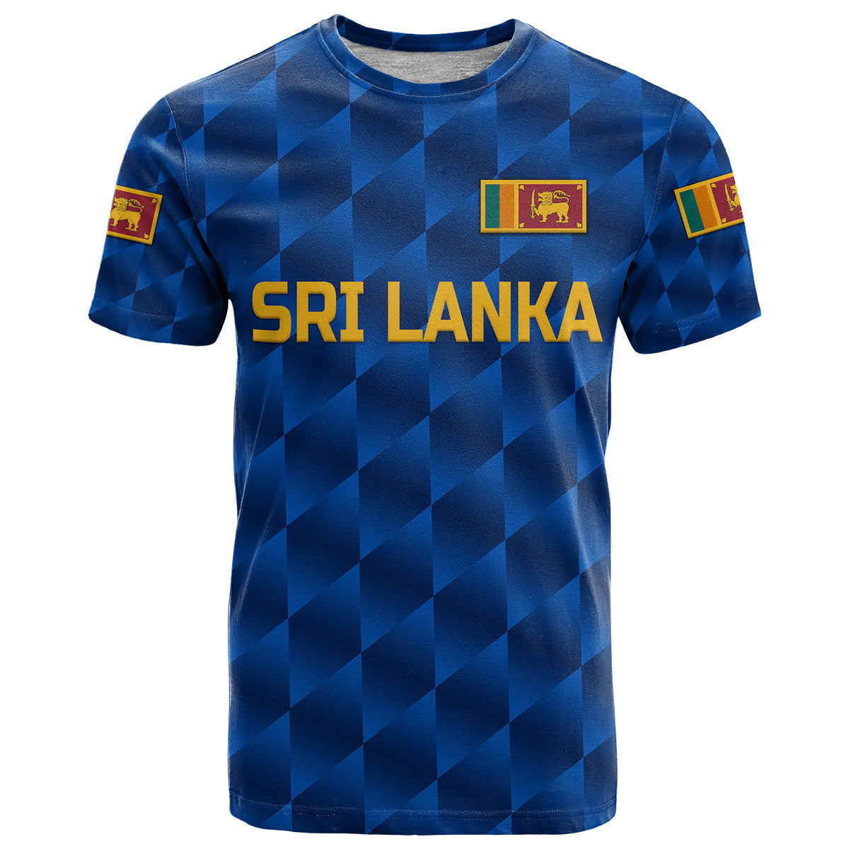 Custom Sri Lanka Cricket T Shirt The Lions Unique Blue