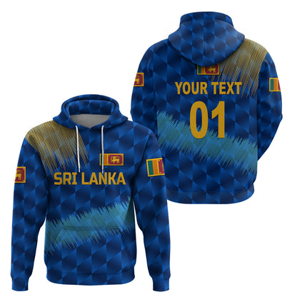 Custom Sri Lanka CrickeHoodie The Lions Special Blue