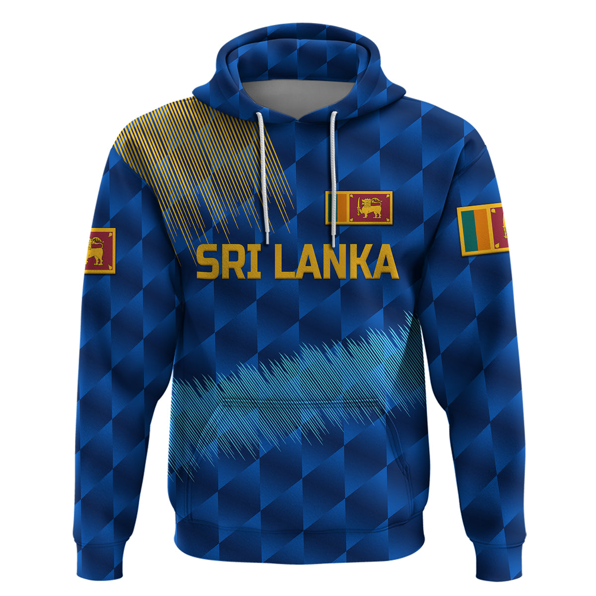 Custom Sri Lanka CrickeHoodie The Lions Special Blue