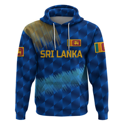 Custom Sri Lanka CrickeHoodie The Lions Special Blue