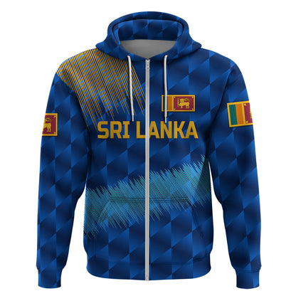 Custom Sri Lanka CrickeHoodie The Lions Special Blue