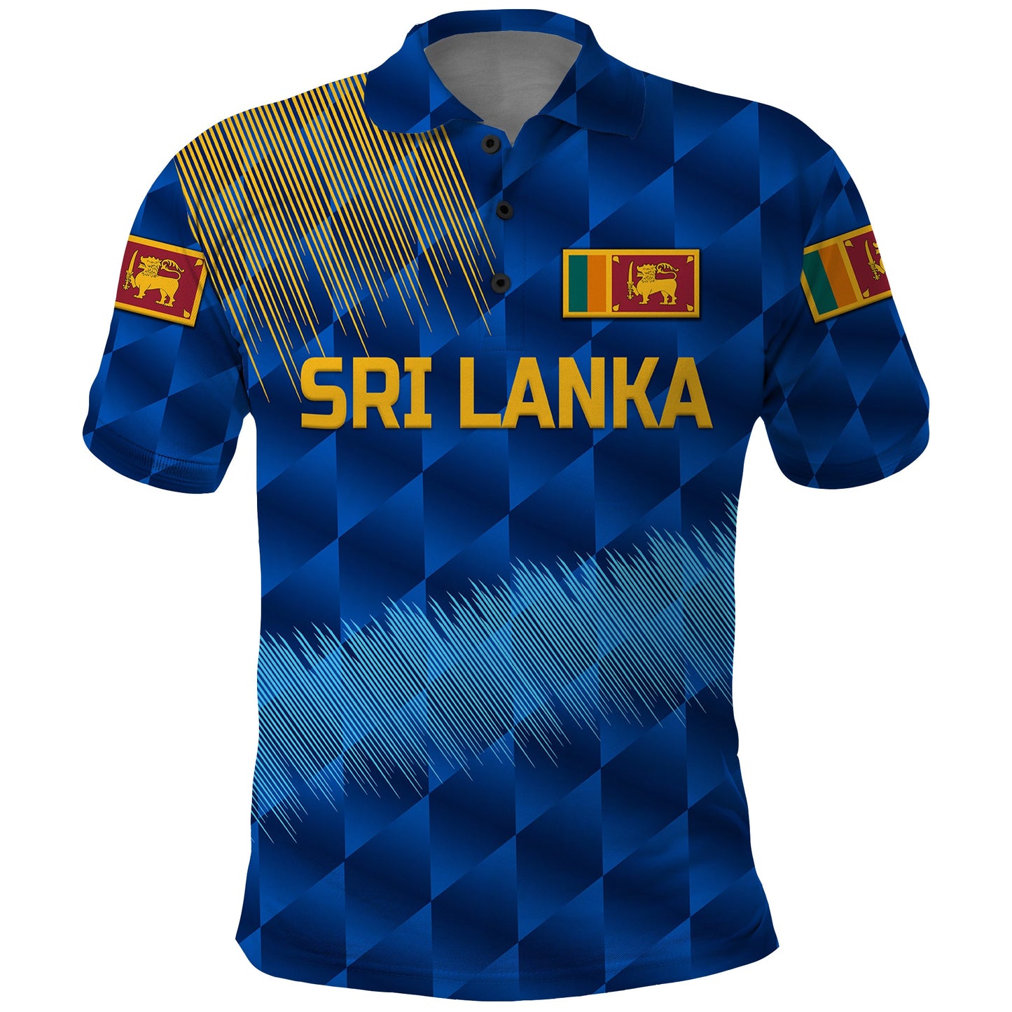 Custom Sri Lanka Cricket Polo Shirt The Lions Special Blue