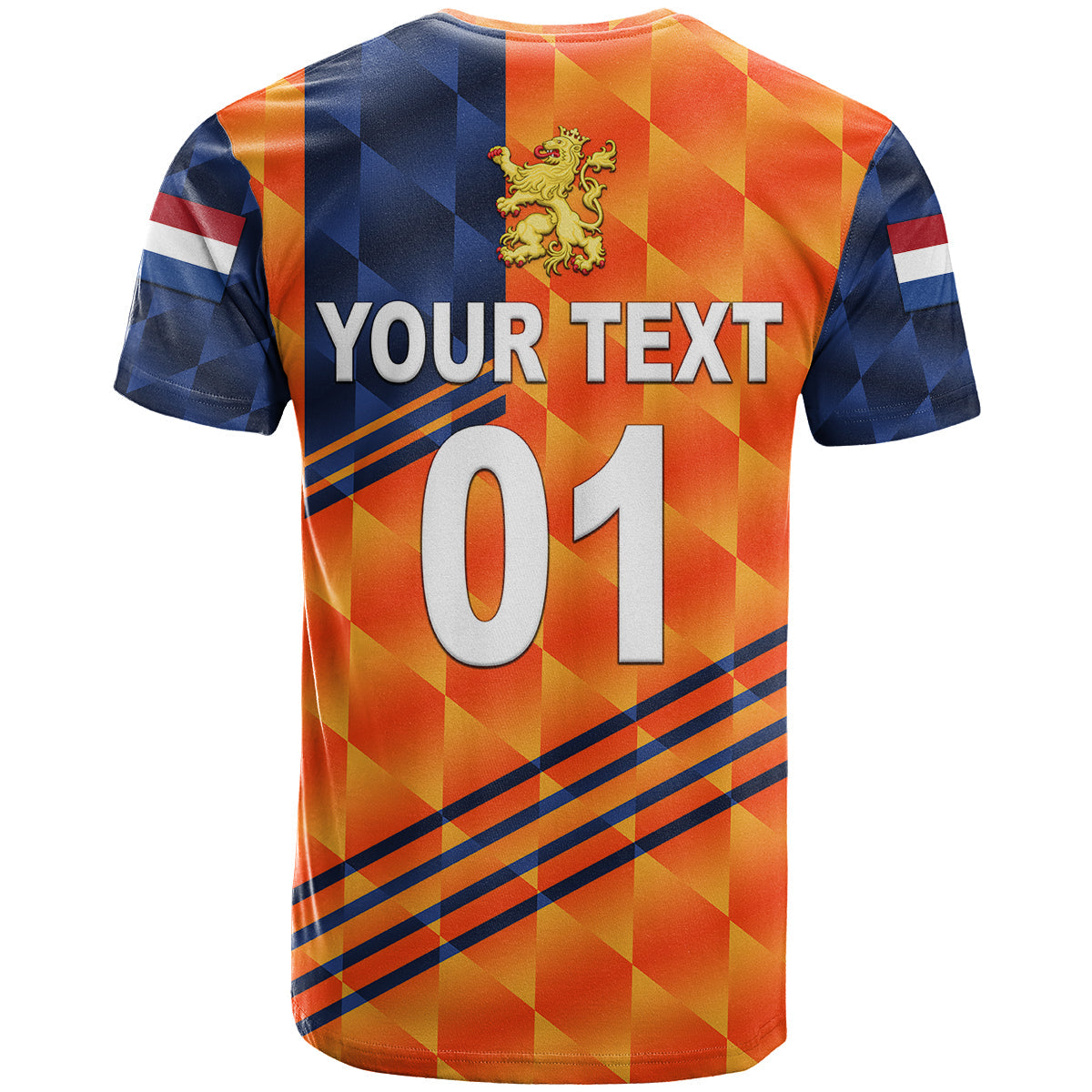 Custom Netherlands Cricket Dutch Lion T Shirt Special Orange