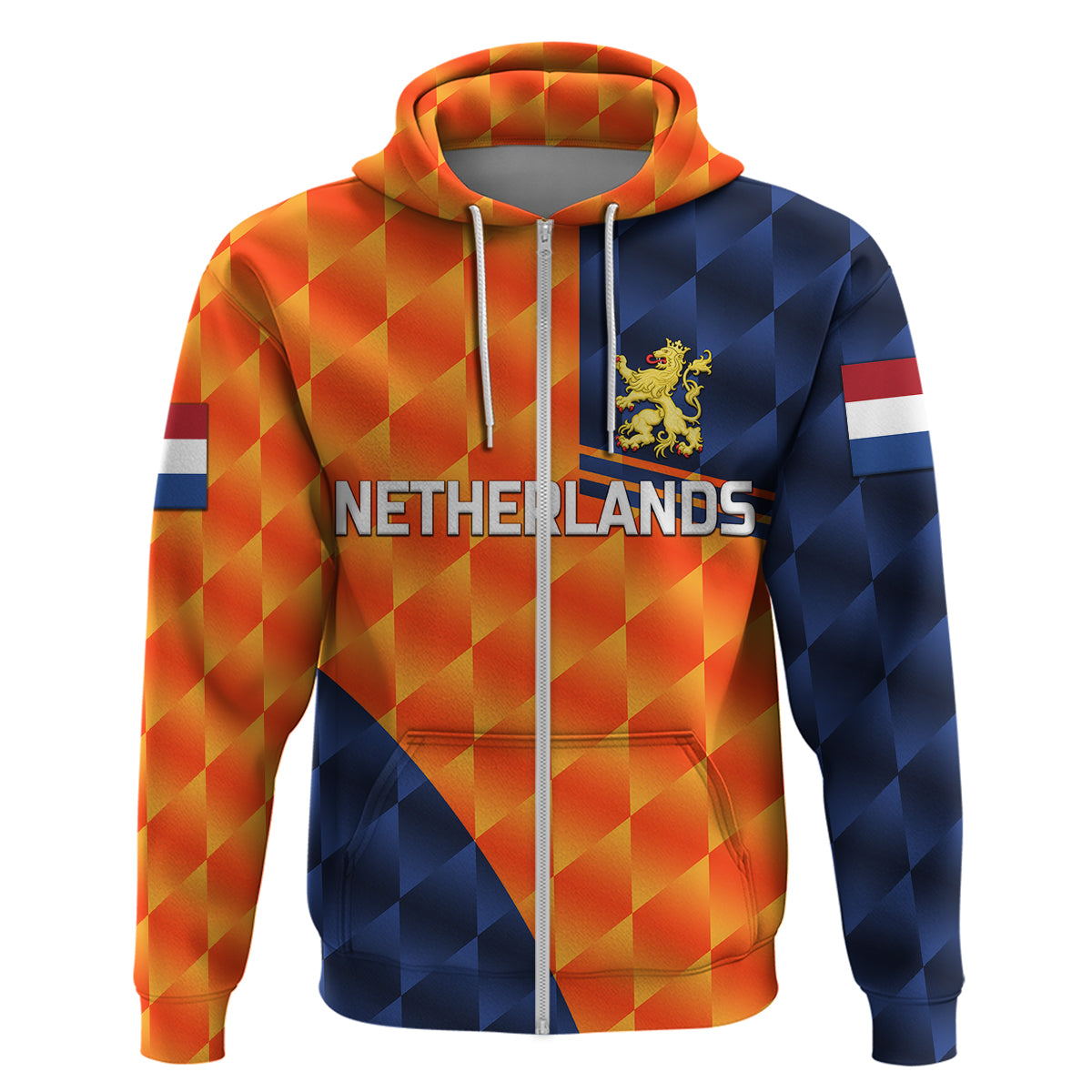 Custom Netherlands Cricket Dutch Lion Hoodie Pride Version Orange