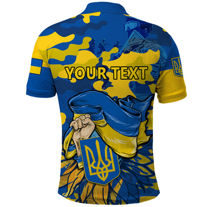 Personalised Ukraine Polo Shirt Glory To Ukraine 32nd Independence Anniversary