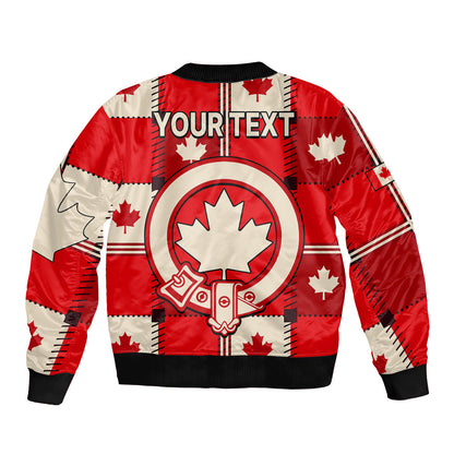 (Custom Personalised) Canada Tartan Day Bomber Jacket Canada Maple Leaf Journee Du Tartan