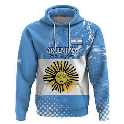 Custom Argentina National Flag Day Hoodie Da de la Bandera Nacional