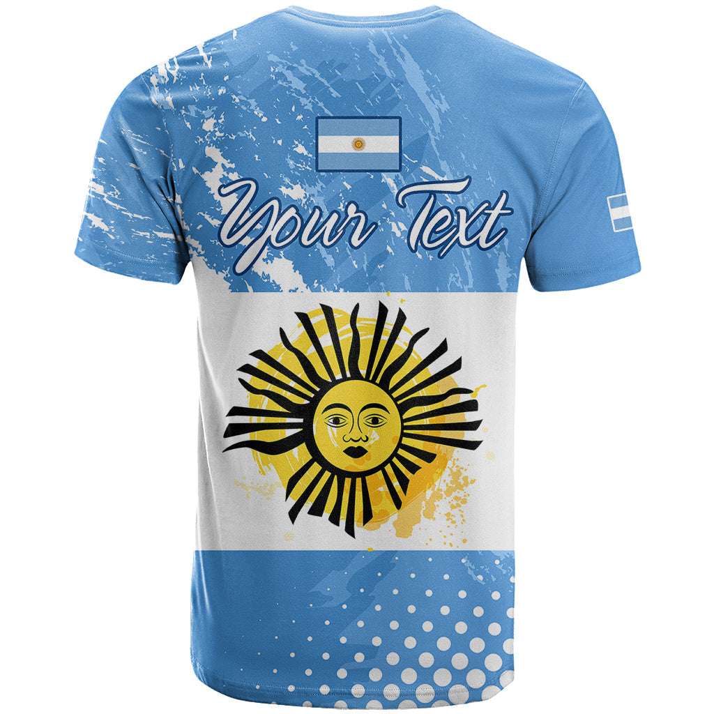 Custom Argentina National Flag Day T Shirt Da de la Bandera Nacional
