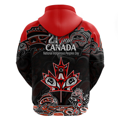 Canada National Aboriginal Day Hoodie Indigenous Art Stylization