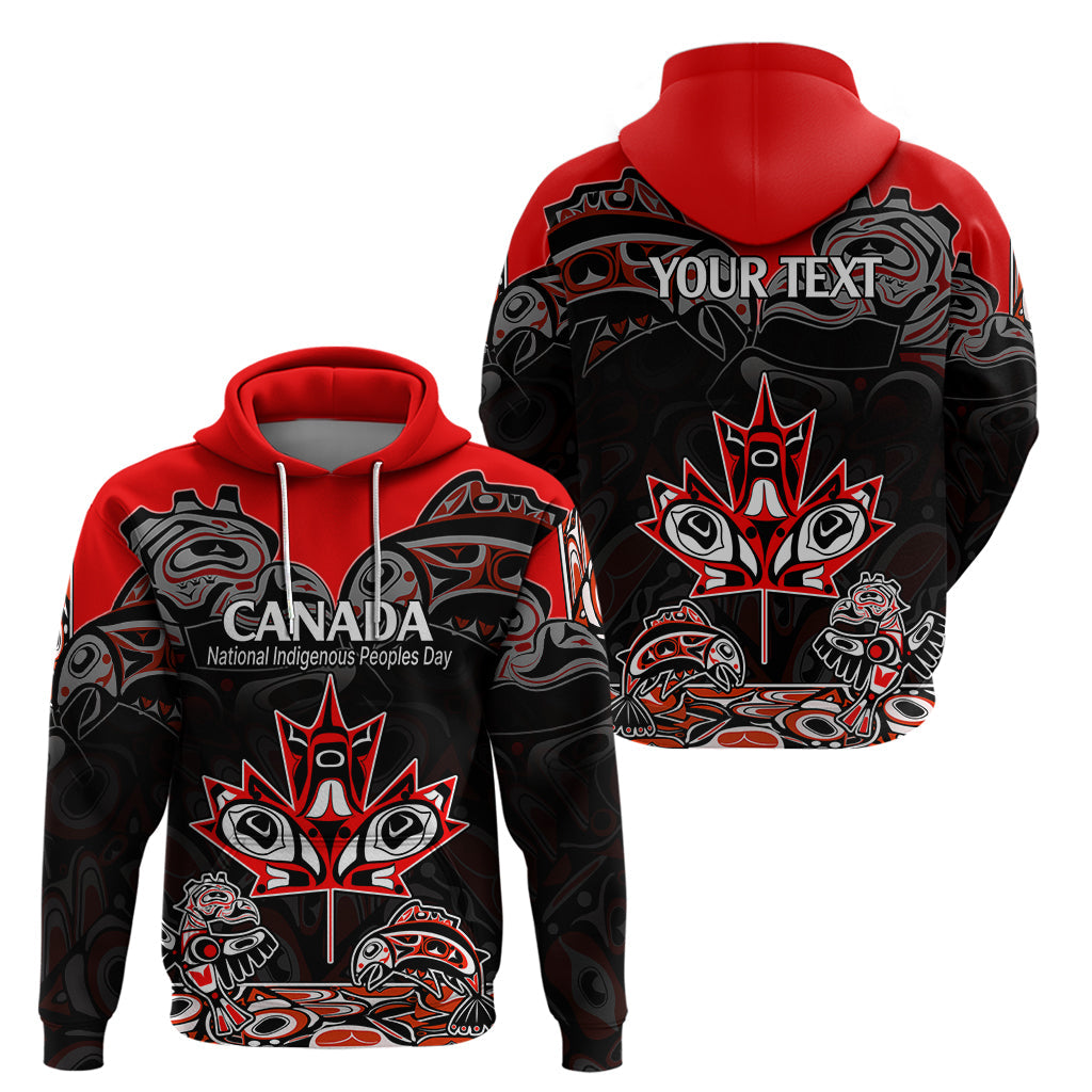 Custom Canada National Aboriginal Day Hoodie Indigenous Art Stylization
