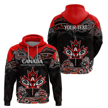 Custom Canada National Aboriginal Day Hoodie Indigenous Art Stylization