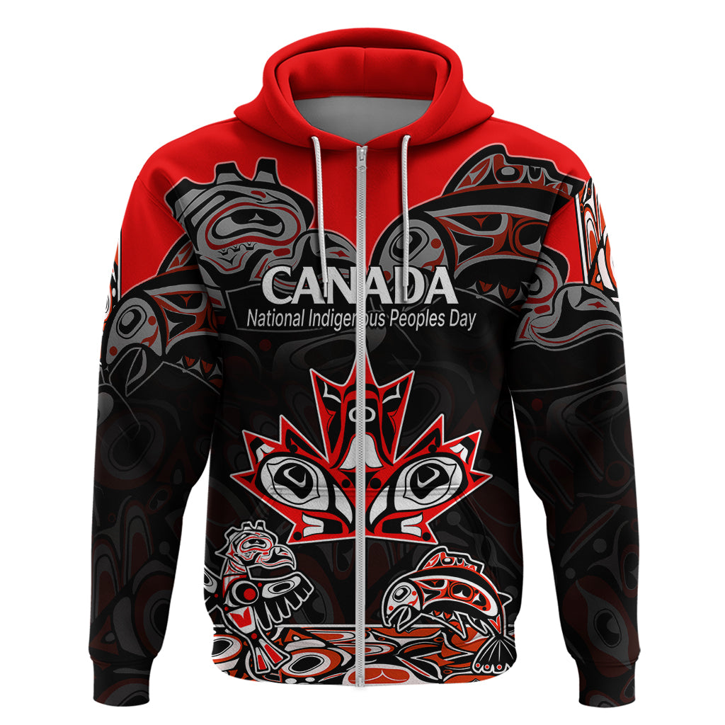 Custom Canada National Aboriginal Day Hoodie Indigenous Art Stylization