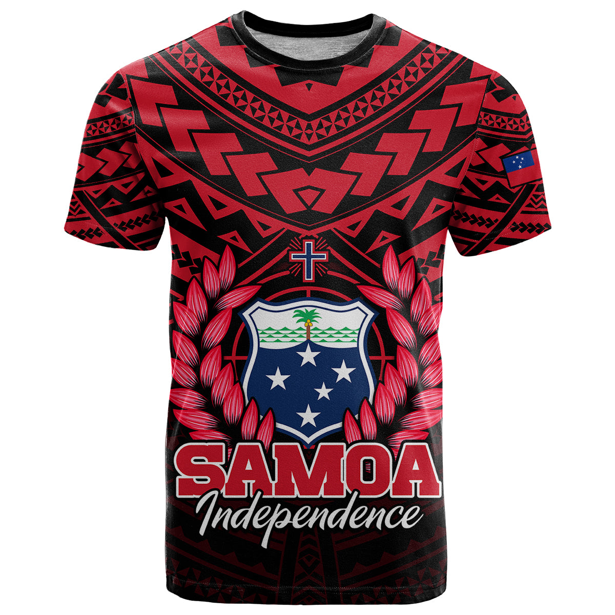 Samoa Independence Day T Shirt Ulafa Polynesian Unique Red No1