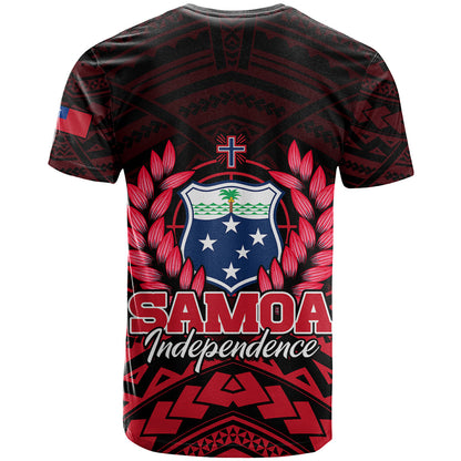 Samoa Independence Day T Shirt Ulafa Polynesian Unique Red No2