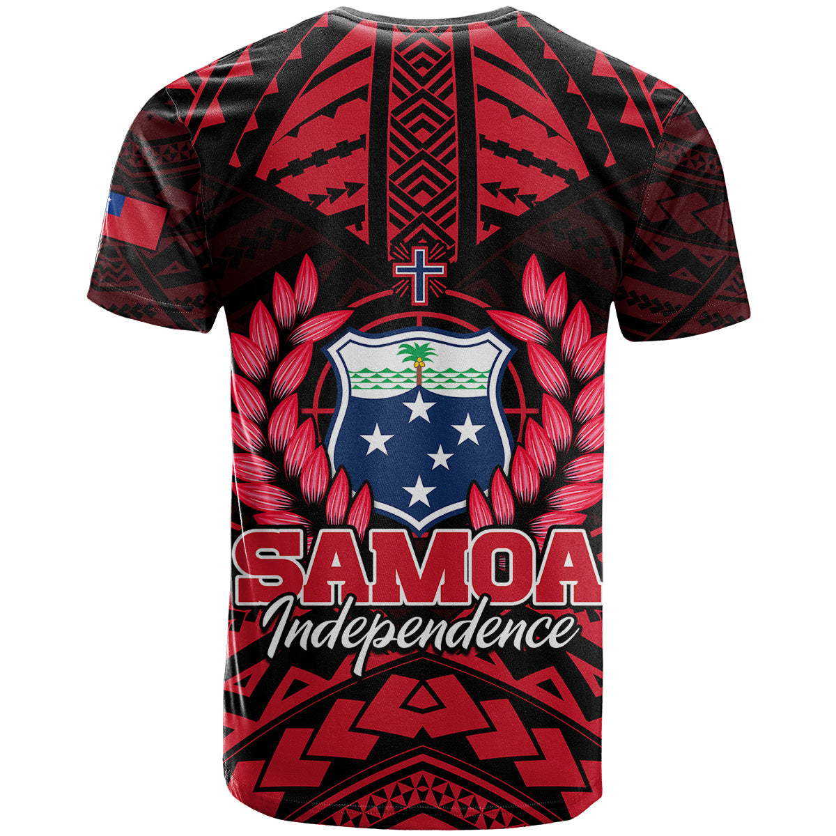 Samoa Independence Day T Shirt Ulafa Polynesian Unique Red No3