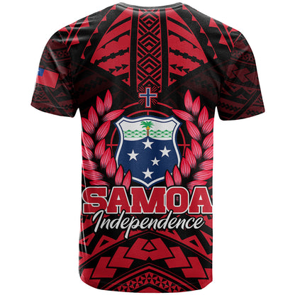 Samoa Independence Day T Shirt Ulafa Polynesian Unique Red No3