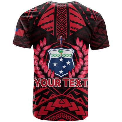 (Custom Personalised) Samoa Independence Day T Shirt Ulafa Polynesian Unique Red No3
