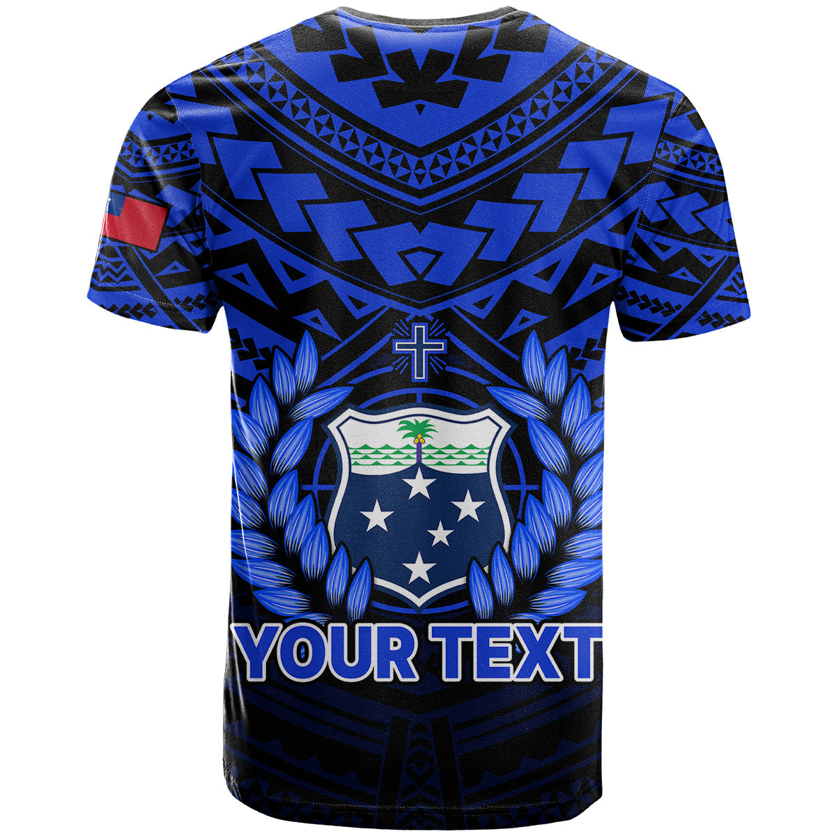 Custom Personalised Samoa Independence Day T Shirt Ulafa Polynesian Unique Blue No1